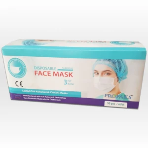 Disposable 3 Ply Spunbond Face Mask