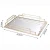 Import Nordic light luxury home living room mirror glass metal storage tray custom from China