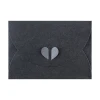 Fancy design heart shaped closure small wholesale envelope for gift cards