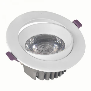 JHOW Cheap Classic Commercial Ceiling light COB LED Stoplight Recessed Round Frame LED Downlight