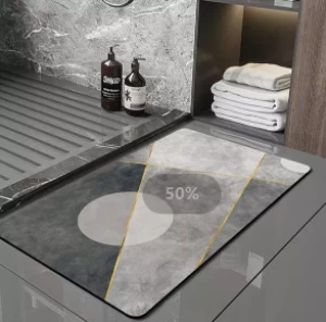Factory Customized Bath Mat diatomaceous absorb water mat