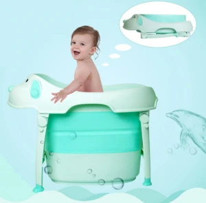 Foldable baby bath tub