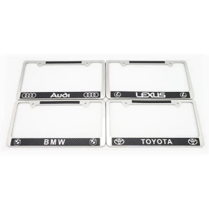 American stainless steel carbon fiber license plate frame    American car license plate frame