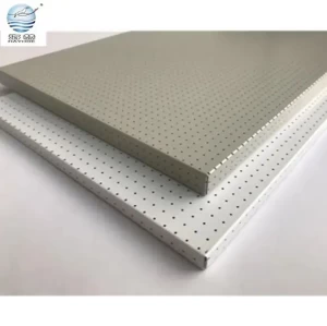 aluminum ceiling wall acoustic panels strong corrupt proof slot decorative perforated metal acoustic panels for office