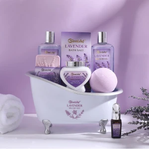 Hot Sale OEM Designed Professional Spa  Bath Gift Sets Spa Basket for Women