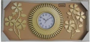 3D wall decoration flower clock wall home living room plastic three-dimensional wall clock set130-203471