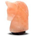 Handcrafted USB Horse Shaped Himalayan Pink Salt Lamp with Wooden Base