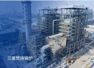 Waste gas/liquid/solid waste incineration boiler