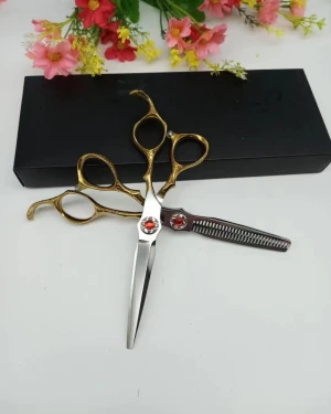 Flat handle scissors