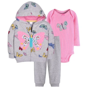 100% Cotton Set Romper Pants With Baby Jacket  Arrival Model 3pack Love Baby Clothes  New  Infants &amp; Toddlers Romper Pants