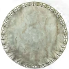 100% handmade round artificial gold marble metal serving tray for home decor and hotel