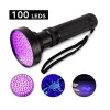 100 led uv flashlight uv,uv blacklight flashlight torch,non destructive testing uv torch light
