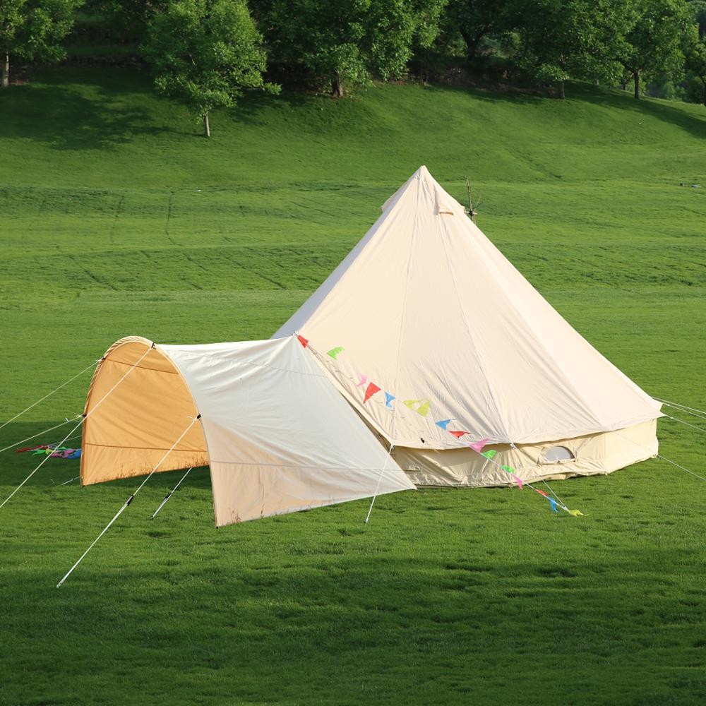 100% waterproof Canvas 6m Bell Tent Adaptable Awning for sale