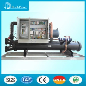 100ton water cooled screw chiller for chilled cooling system