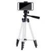 110cm 4 sections Aluminium camera phone tripod with pouch and cell phone attachment for mobile phone