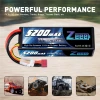 11.1V 80C 5200mAh 3S Lipo Battery for RC Car Boat Truck Helicopter Airplane Racing Models