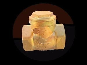 1/2, 3/4 and 1 brass swing check valve with female thread for water oil gas