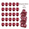12 Inches Pearl Burgundy Latex Balloons Party 100 Pcs Great for Kids Adult Birthdays Weddings Receptions Baby Showers Decoration