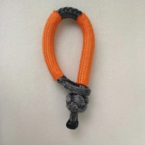 12 strands 10mm UHEMPE recovery winch rope synthetic soft shackle