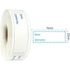 120pcs per Roll Coated paper Stickers Rolls Rectangle Adhesive Business Decoration Writable Labels 2.5*7.5cm