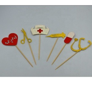 12sets Nursing Cupcake Toppers Nurse Graduation Cupcake Picks Cake Decorations for Medical Rn Themed Party Supplies