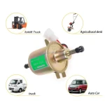 12V Electric Fuel Pump HEP-02A New Condition Low Pressure Bolt Fixing Wire for Car Carburetor Motorcycle ATV Diesel & Petrol