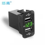 12v/24v dual port car usb Mobile Battery charger socket power out For Suzuki Haval car modified accessories