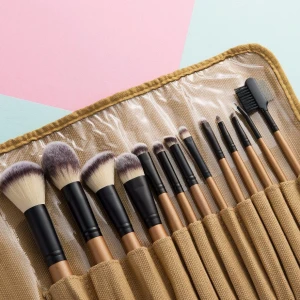 13PCS Professional Cosmetic Brush Set Makeup Brush with Fabric Pouch