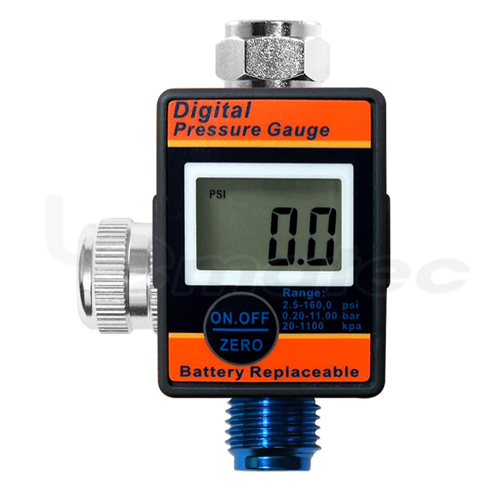 Buy 1/4" Air Regulator Gauge Ongun Digital Air Pressure Gauge