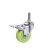 Import 1.5 inch/2inch furniture  caster green PU top plate/Stem Casters wheels from China