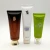 150ml clear PE plastic face wash cosmetic tube with flip top cap