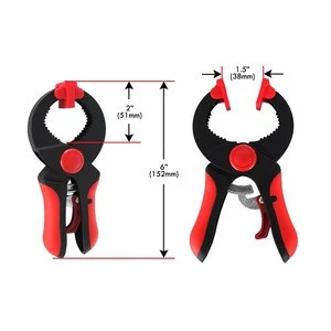 1.5&quot; Jaw Opening and 6&quot; Long Heavy Duty Adjustable Ratchet Clamps