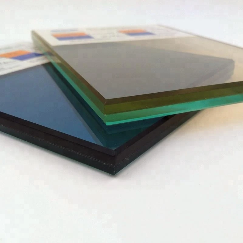 16mm 12mm 10mm bronze blue laminated glass for outdoor window