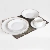 16pcs porcelain dinner set with gold line,porcelain dinnerware set with gold lines,ceramic gold line dinner set