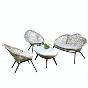 1725S Rattan Patio Bamboo Synthetic Chaise Longue Outdoor Furniture