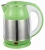 Import 1.8L stainless steel electric water  kettle with half of plastic parts from China