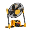 18v rechargeable 14&quot; AC or DC Powered cordless portable home or outdoor jobsite fan