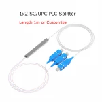 1X32 PLC Splitter  with SC/UPC  connector Manufacturing Fiber optic PLC Splitter 1x2 1x8 1x64 fiber optic splitter