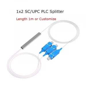 1X32 PLC Splitter  with SC/UPC  connector Manufacturing Fiber optic PLC Splitter 1x2 1x8 1x64 fiber optic splitter