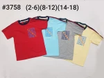 2-12 Year Boy Printing soft 100%Cotton T-Shirt made in Thailand size