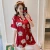 Import 2 Piece Summer Pyjama Satin Printed Short Sleeve Sleeping Pyjamas Robe De Nuit Sleepwear from China