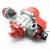 Import 2 Stroke Motorcycle 49cc Engine Assembly red from China