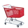 200L plastic supermarket shopping trolley cart plastic basket with baby seat