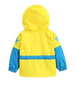 2015 autumn outfit childrens leisure wear with hood New boy baby printing stars hooded jacket