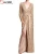 Import 2017 Boutique quality green long sleeve deep v neck luxury sequin maxi evening dresses for women sexy party night from China
