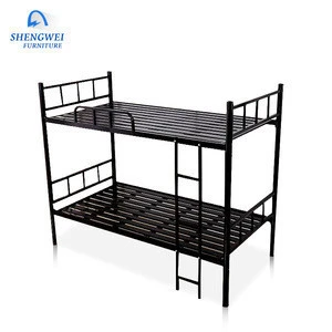 2017 Multifunction steel latest double bed designs furniture metal hotel bed for sale