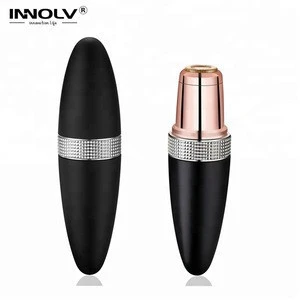 2018 New Inventions OEM ODM Battery Operated Lady Lipstick Shape Electric Facial Shaver for Woman