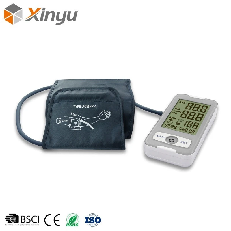 2018 Portable Hospital FDA Approved Upper Arm Types Wrist Blood Pressure Monitor