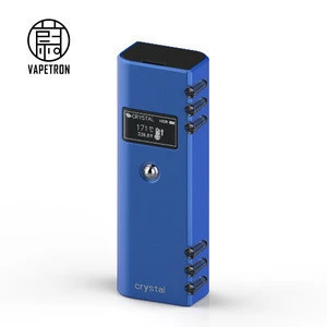 2018 VAPETRON ODM stylish appearance Portable Crystal vaporizer with with skin sensing switch dry herb vaporizer