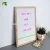 Import 2019 Amazon hot sell wood craft products Green 10 x10 felt letter board with oak solid frame from China